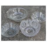 4 Glass Serving Bowls