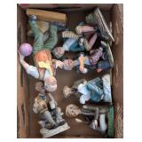 6 Ceramic Old Folk Figure