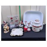 Christmas: Teapot, Candleholders, etc.