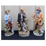 Vintage Ceramic Old Men Standing Figuress