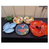 Hull Leaf Dish, Kaldun & Bogle Vegtable Plates