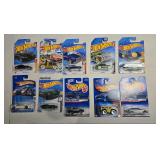 10 Hot Wheels, may contain 1990s through 2020s