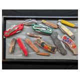 Knife: Lot of 14 Assorted Pocket Knives
