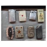 Lot of 8 Zippo Style Lighters