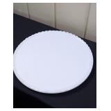 1930s Ritter 14' Ivrene 14' Milk Glass Cake Plate