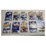 10 Hot Wheels, may contain 1990s through 2020s