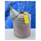 Vintage Gas/Oil Can with Funnel