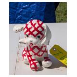 Narco Red & White Puppy Bank with Lock