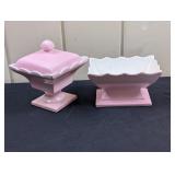 Pink Hull Candy Dishes / Planters