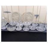 Misc Glass Lot: Bowls, Platters, Relish etc.
