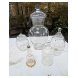 Box Lot: 5 Assorted Apothocary Jars