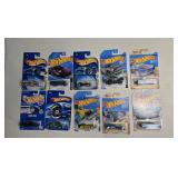 10 Hot Wheels, may contain 1990s through 2020s