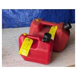 2 Gas Cans - 2 Gallon and 1 Gallon