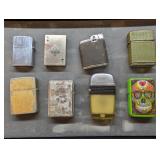 Lot of 8 Zippo Style Lighters