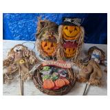 Fall Decor, Wreath, Jack-o-Lantern, Scarecrow