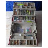 Vintage 8606 Plano Tackle Box w/ Lot of New Lures