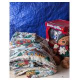 Christmas Comforter/Curtain, etc