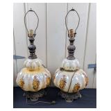 Vintage Accurate Casting Iridescent Lamps