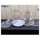 7 Vintage/Antique Pie Dishes: Pyrex & Fireking