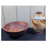 Handmade Wooden Vasse by Walter Burg etc