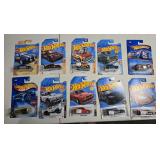 10 Hot Wheels, may contain 1990s through 2020s