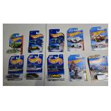 10 Hot Wheels, may contain 1990s through 2020s
