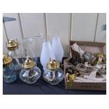 Oil Lamps, Chimneys, etc