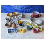 Kitchen Minis, Pans, Cups, Bowls, Kettle, etc.