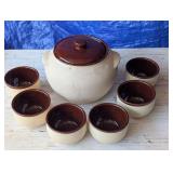 MCM pre '65 Watt Oven Ware Bean Pot & Bowls