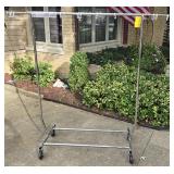 Rolling Clothes Rack (Curved)