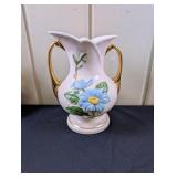 Hull Vase H-9-8 1/2 Blue Magnolia, Gold Trim