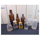 Vintage Bottles: Thompson's Milk Bottle etc