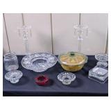 Assorted Candle Holders (mising one prism)