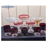 Vintage Indiana Glass Kings Crown Ruby Red etc