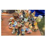 Box Lot: Asst'd Figurines - Birds, Chicken, etc