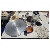 Box Lot: Aluminum Lazy Susan, Blender, etc.