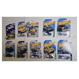 10 Hot Wheels, may contain 1990s through 2020s