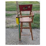 Vintage 1950s Doll High Chair