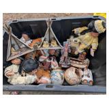 Vintage Native American Porcelain Dolls, etc