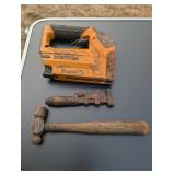 Bostich Staple Gun, Vintage Ball Peen Hammer etc