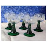 French Roemer Wine Glasses