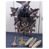 German Handcarved Black Forest Cuckoo Clock