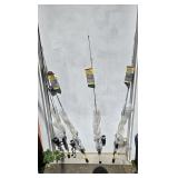 (4) 4' Mr. Crappie Slab Shaker Fishing Rods, Reels