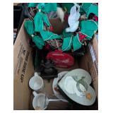 Assorted Christmas: Wreaths, Stocking Hanger, etc.