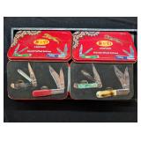 Knife: 2 S & D Leopard Knife Sets in Tin