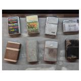 Lot of 8 Zippo Style Lighters