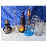 Bottles, Pitchers, Oil Lamp Base etc