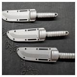 Neck Knife: Lot of 3, 4 inch Neck Knives