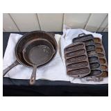 Cast Iron: Skillets * Cornstick Pans