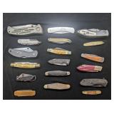 Pocket Knife: Lot of 18 Assorted Knives